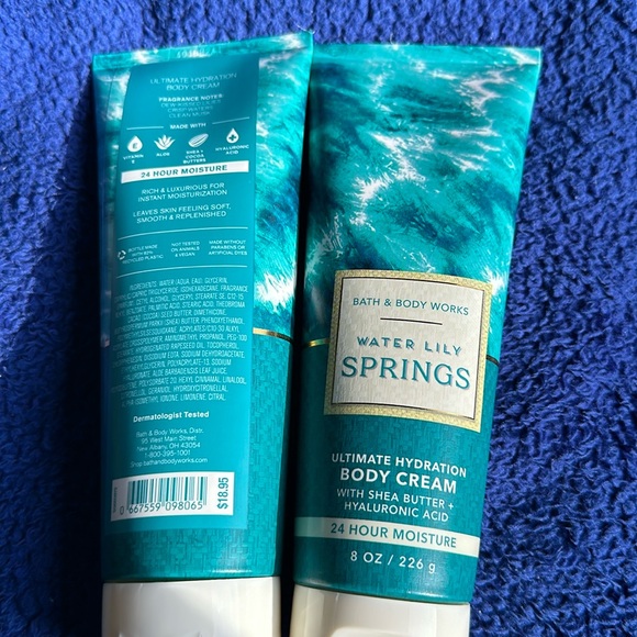 BBW 2pc Water Lily Springs Body Creams - Picture 2 of 2